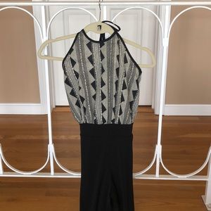 Forever21 open back halter jumper.